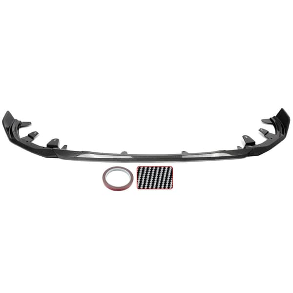 Front Bumper Lip Splitter, Carbon Fiber Look, Professionel Installation Anbefales,Kulfiberlook