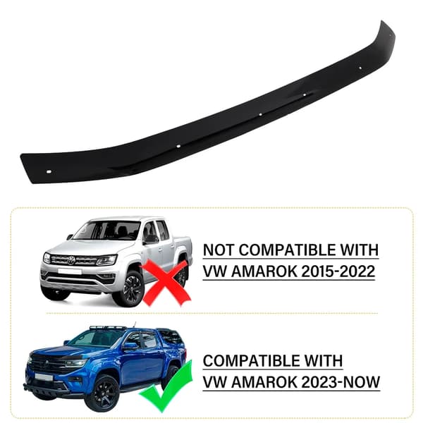 Bonnetbeskytter, Mat Sort, Holdbart ABS Materiale,motorhjelmsbeskytter