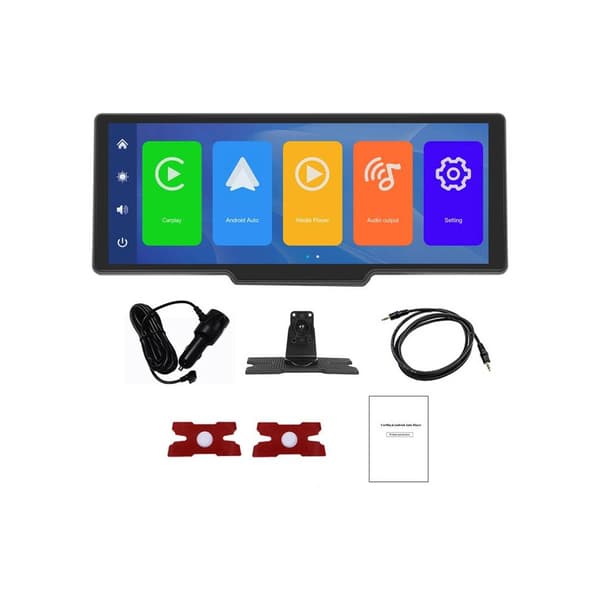 Podofo bærbar skærm 10,26" til Carplay og Android Auto