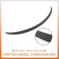 Pikkukuva 2 / 2: ABS Spoileri Tesla Model 3 Highland 2024, Mattapintaiset ja Kiiltävät Vaihtoehdot, Parannettu Aerodynamiikka,Uusi 3 Mattahiili