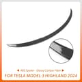Miniatyrbillede 2 af 2: ABS Spoiler til Tesla Model 3 Highland 2024, Matte og Glansfulde Muligheder, Forbedret Aerodynamik,Ny 3 Glansfuld Kulstof