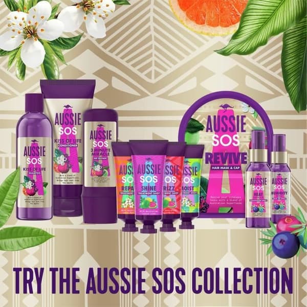 Värmeskyddande spray - AUSSIE - SOS Heat Saviour - Skadat hår - 100 ml