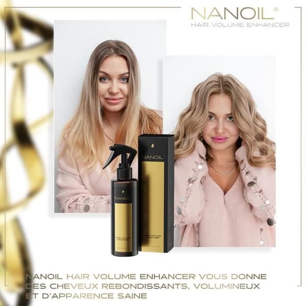 Volumiserande hårspray Nanoil Hair Volume Enhancer 200ml - Volymgivande hårspray, fint hår, brist på volym