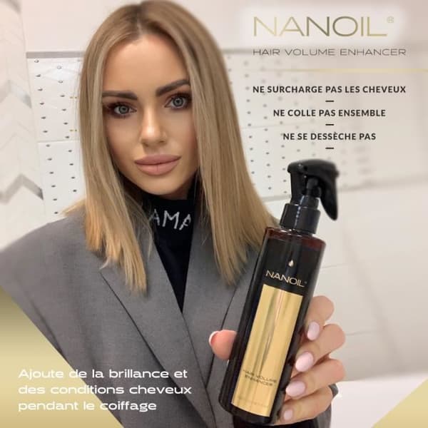 Volumiserande hårspray Nanoil Hair Volume Enhancer 200ml - Volymgivande hårspray, fint hår, brist på volym