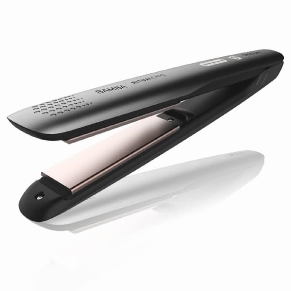 Cecotec Titanium hair straightener with temperature adjustment.