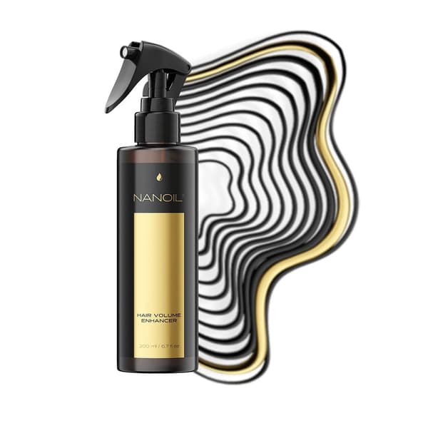 Spray För Fylligare Hår Nanoil Hair Volume Enhancer 200ml - Volymökande Spray, Tunt, Skadat eller Tungt Hår, Stärkande Effekt