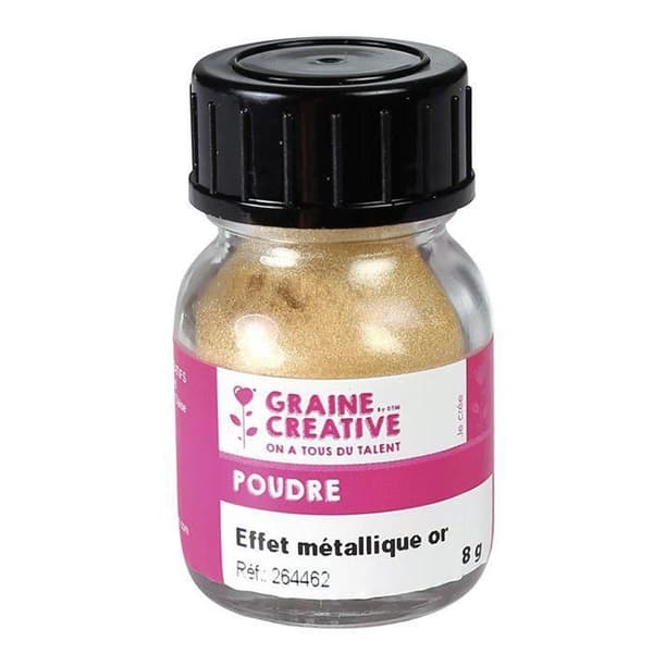 Metallic guld pulver för polymerlera - 8 g