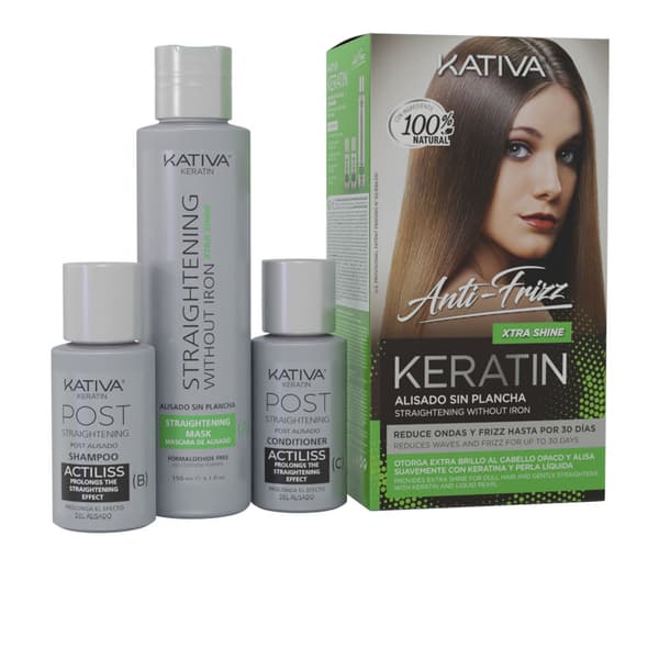 KERATIN ANTI-FRIZZ straightening without iron extra shine 30 days 3 units