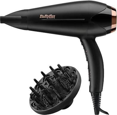 Hårføner, D570DE Turbo Shine 2200 Black, Babyliss Sort