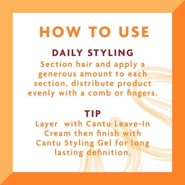 Cantu Shea Butter Styling Gel med linfrö och olivolja 524g