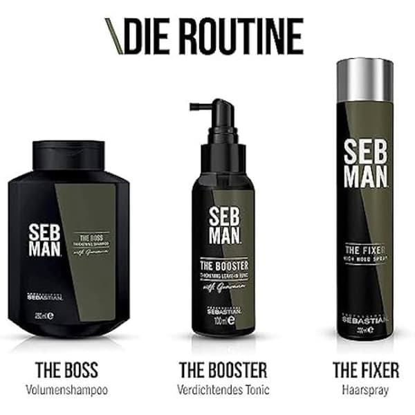 Strong Hold Spray - SEB MAN - 200ml - Motstår fukt - Rosdoft