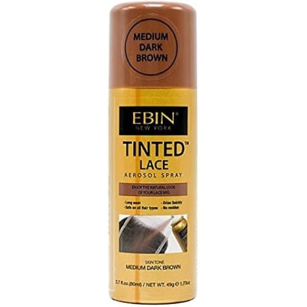 Spray färgat för spets - EBIN - Mörk brun medium - 80 ml - Vattentålig - Torkar snabbt