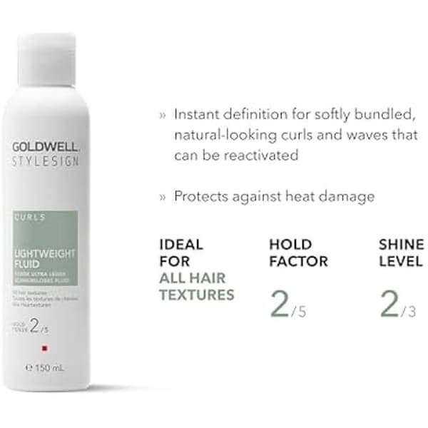 Hårprodukt - GOLDWELL - StyleSign Lightweight Fluid - 150 ml - Definierade lockar - Värmeskydd