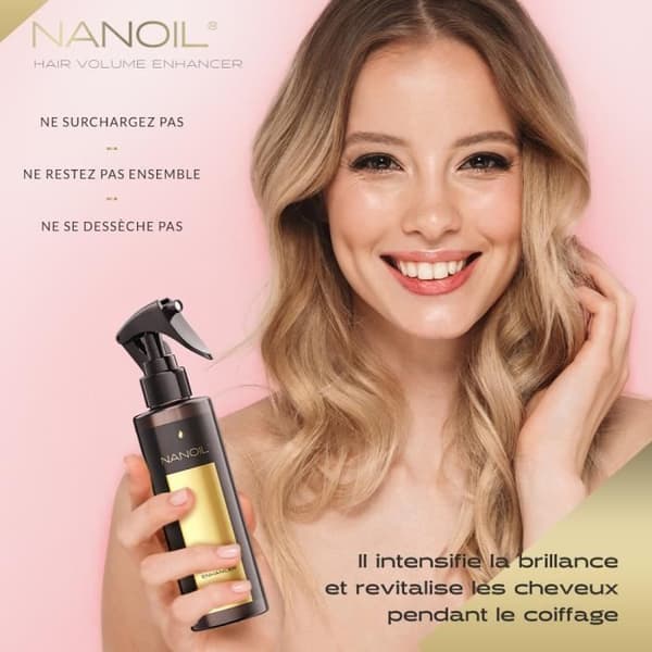 Volumiserande hårspray Nanoil Hair Volume Enhancer 200ml - Volymgivande hårspray, fint hår, brist på volym