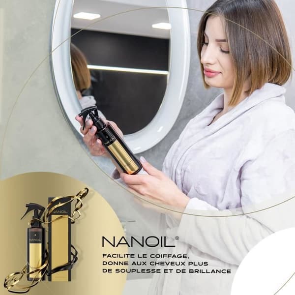 Spraybehandling utformad för att underlätta styling Nanoil Hair Styling Spray 200ml - Hair Styling Spray Treatment