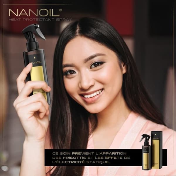 Nanoil Heat Protectant Spray 200ml - Termoskyddande hårspray