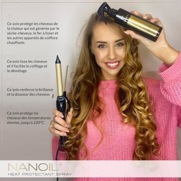 Nanoil Heat Protectant Spray 200ml - Termoskyddande hårspray