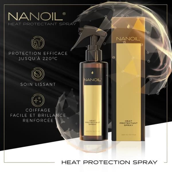 Nanoil Heat Protectant Spray 200ml - Termoskyddande hårspray