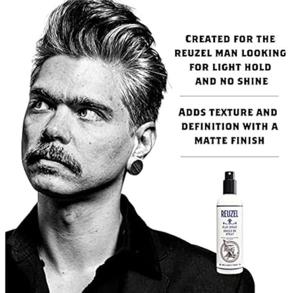 Reuzel Hairspray - Doftfri - Kontrollerar frizz - Textur och definition - Torr och kornig effekt