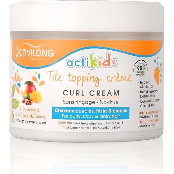ACTIVILONG Tite Topping Crème Actikids Curl Cream - Mango och söt mandel - 300 ml