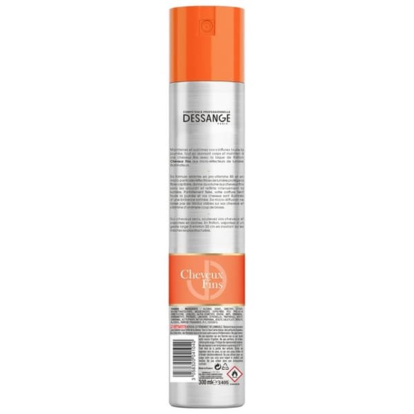 Avslutande lack - Dessange - Fint Hår - 300ml - Pro Vitamin B5 - Intensiv Glans