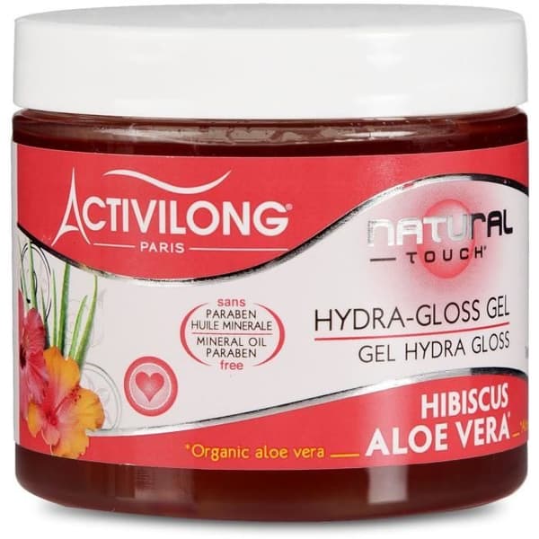 Activilong Natural Touch Gel Hydra Gloss Wet Look Hibiscus Aloe Vera 200ml