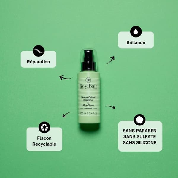 Crystal Keratin x Aloe Vera Serum 100 ml