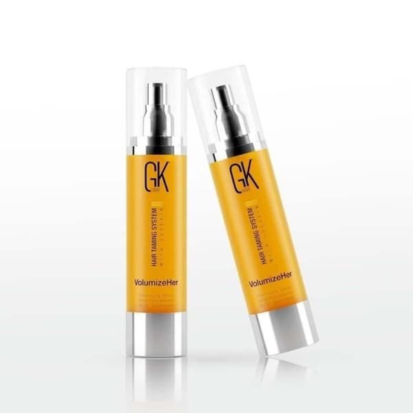 GK HAIR Global Keratin Hårlack VolumizeHer (3,4 Fl Oz/100ml) Justerbar Anti-frizz Hårutjämnare, Värmeskyddsspray