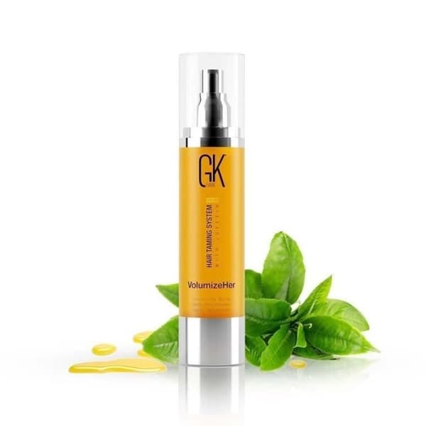 GK HAIR Global Keratin Hårlack VolumizeHer (3,4 Fl Oz/100ml) Justerbar Anti-frizz Hårutjämnare, Värmeskyddsspray