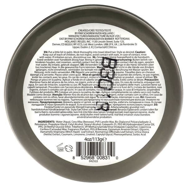 Extreme Hold Matte Pomade av Reuzel for Unisex - 115 ml Pomade