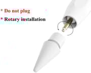 Udskiftningshoved til Apple Pencil 1 og 2 White