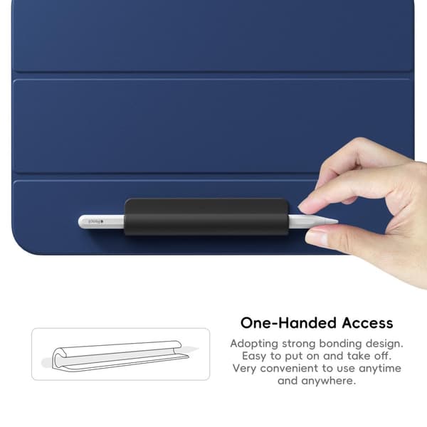 INF Silikonpennhållare för Apple Pencil (USB-C) Grå