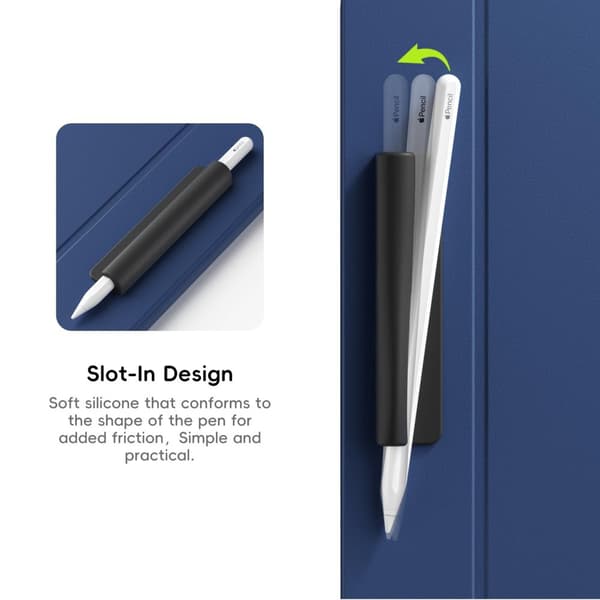 INF Silikonpennhållare för Apple Pencil (USB-C) Grå