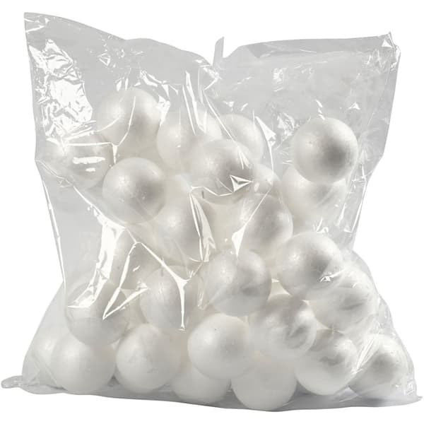 Frigolit Kulor - 6 cm - 50 st