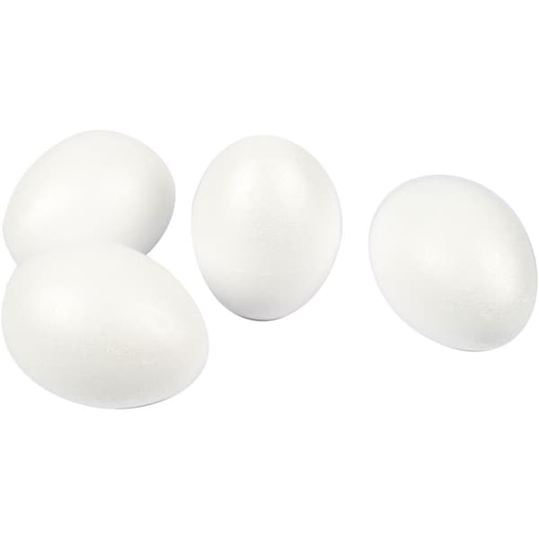 Frigolit Ägg - Höjd: 10 cm - 25 st