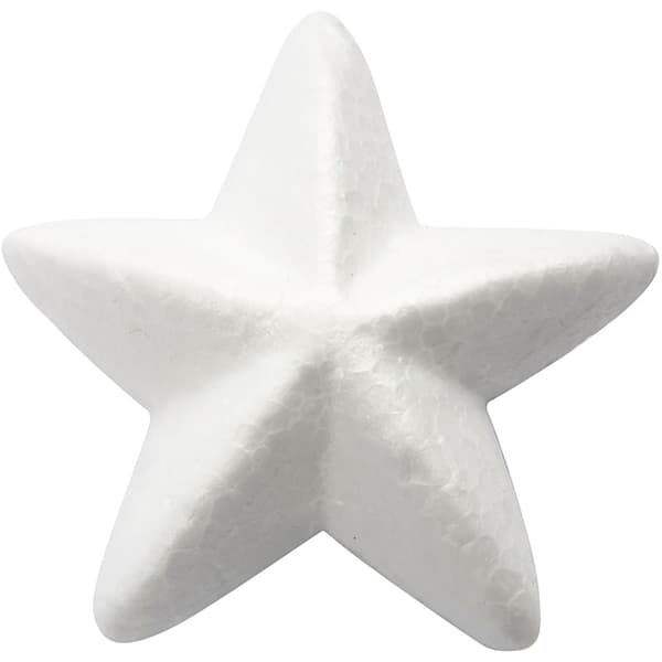 Frigolit Figur Stjärna - 11 cm - 25 st