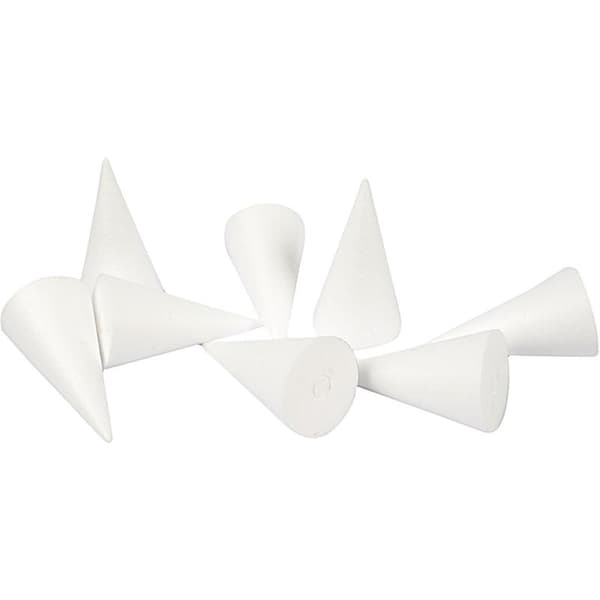 Frigolit Figur Kägla - Höjd: 11 cm - 50 st