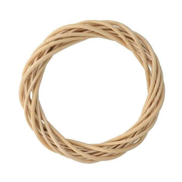 Krans - ARTEMIO - 15 cm - Beige - Blomsterdekoration - Blandat