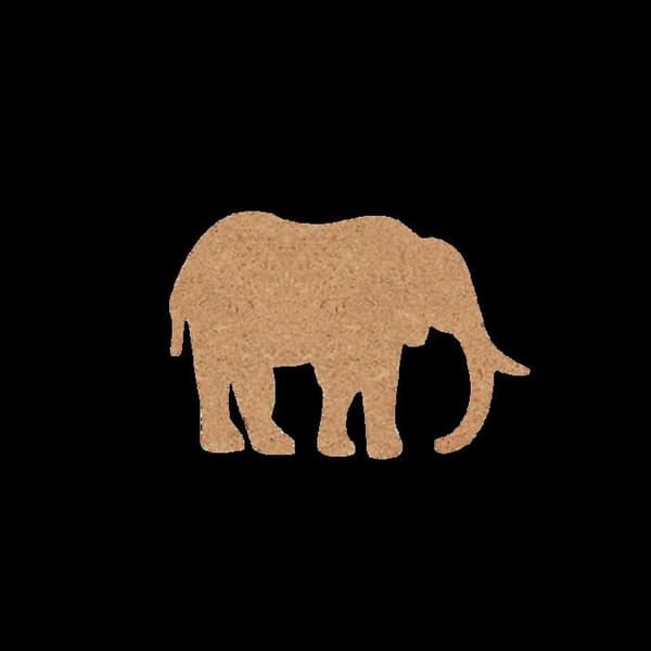 Trädekoration - Elefant - 15 cm - Brun - Unisex - Fransk tillverkning