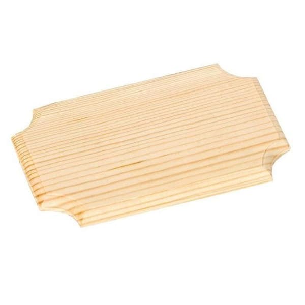 Träplatta - ARTEMIO - 16 x 10 cm - Dekorativ - Anpassningsbar - Tjocklek 8 mm