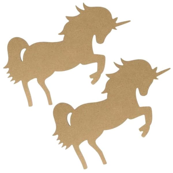 2st enhörning mdf träsilhuetter 15 cm