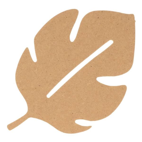 Palmblad i MDF trä 15 cm