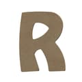 Miniatyrbild 1 av 3: Versal R i MDF-trä för att dekorera - 8 cm
