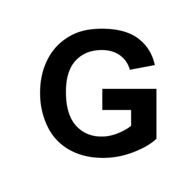Versal G i MDF-trä för att dekorera - 8 cm