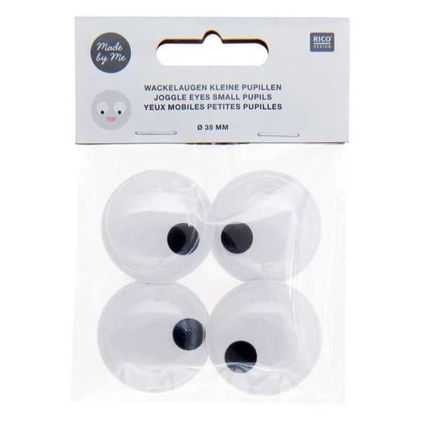 Rörliga ögon - RICO DESIGN - Ø 35 mm - Små pupiller - För barn - Både för pojkar och flickor