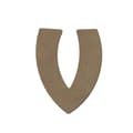 Miniatyrbild 1 av 3: Versal V i MDF-trä för att dekorera - 8 cm