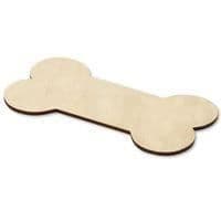 10 x stora hundbensformer att dekorera - Creative Deco - 15 x 7,5 cm - Omålad plywood träutskärningar