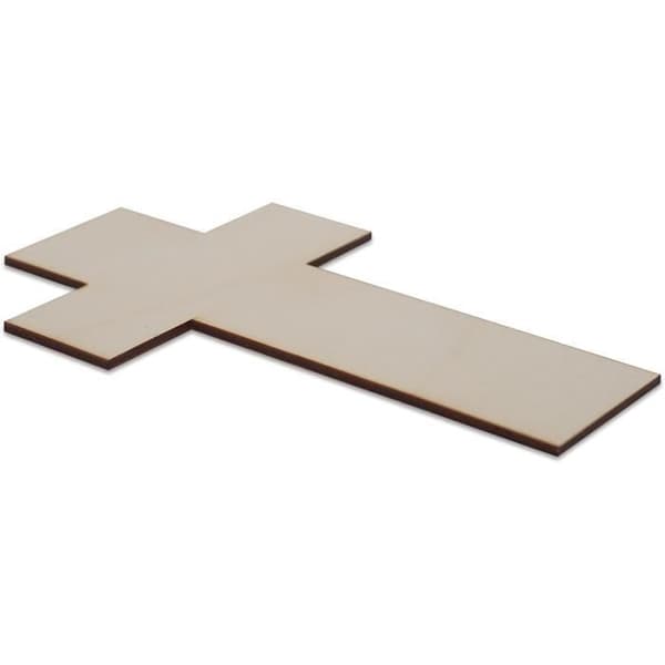 Plywood utskärningar - Creative Deco - 10 x korsformer att dekorera - 20 x 12,5 cm