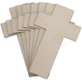 Miniatyrbild 1 av 4: Plywood utskärningar - Creative Deco - 10 x korsformer att dekorera - 20 x 12,5 cm