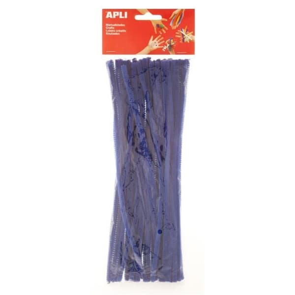 Påse med 50 blå larver 30 cm